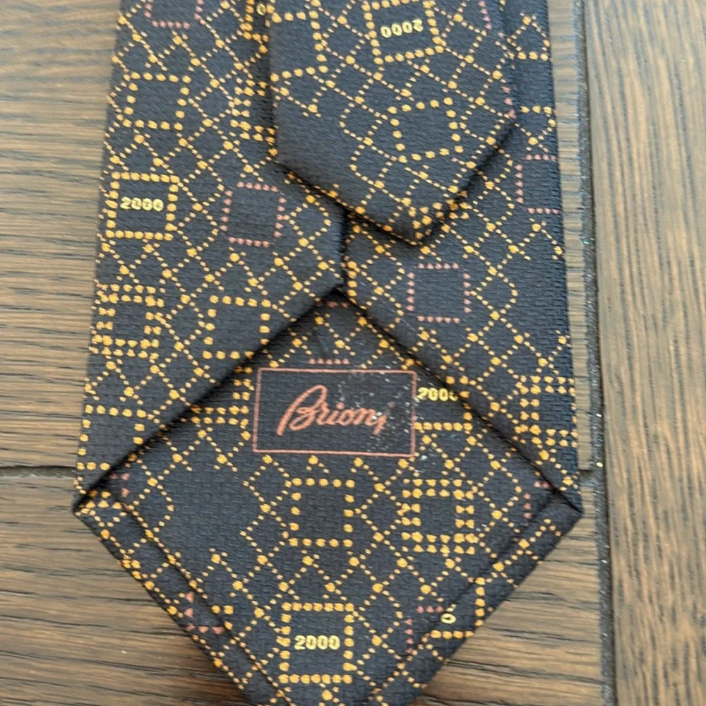 Brioni Vintage Y2K 2000 Silk Tie NWT
